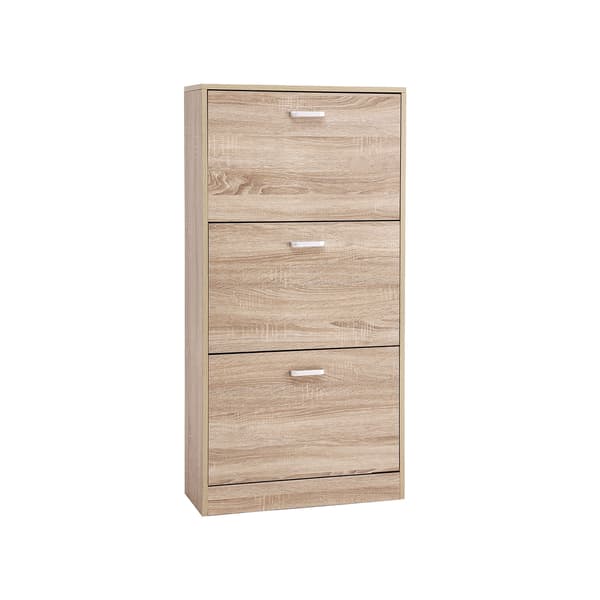 Skoskåp 60x24x120 cm Trä Justerbar