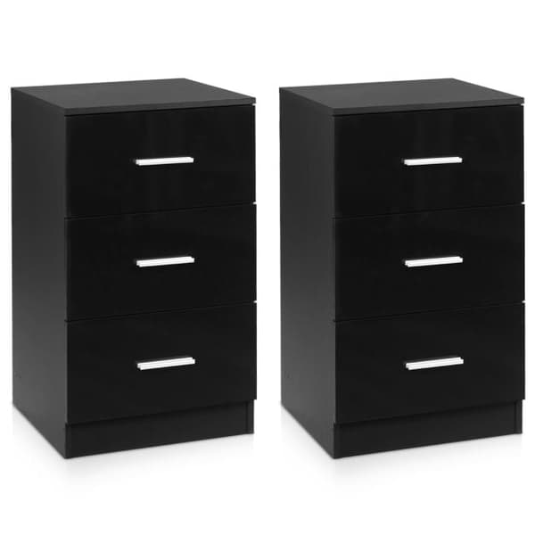 Kontorskabe 2 stk. 37,1x34,2x66,5 cm 3 skuffer