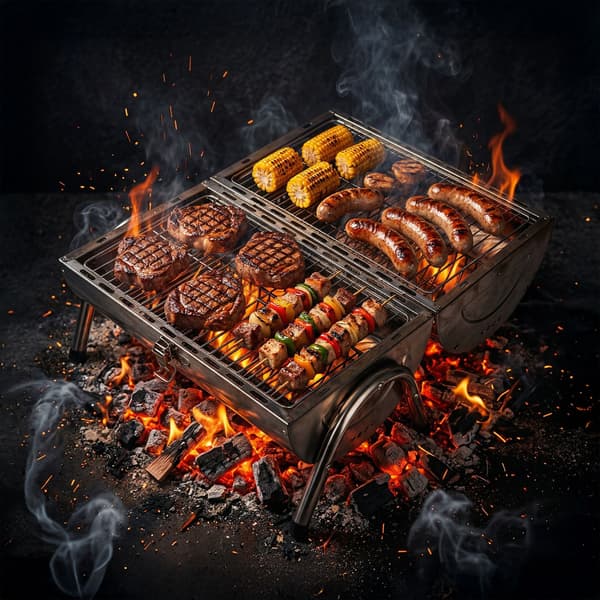 Bordsgrill med 2 galler, Kodustaar