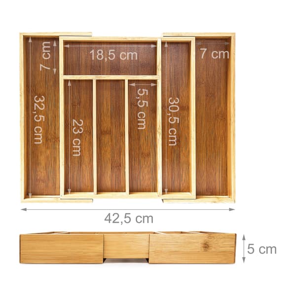 Aterinlaatikko 5x29x34 cm bambu, Kodustaar