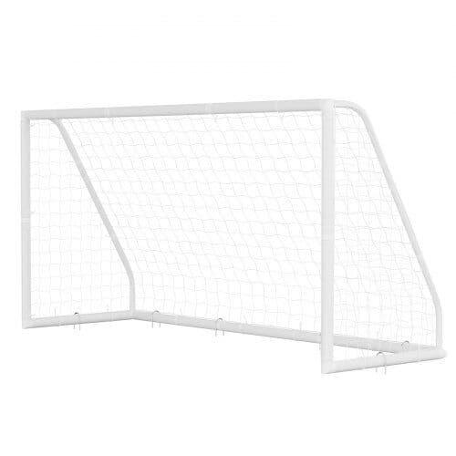 Fodboldmål sæt 365x182 cm hvid