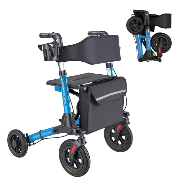 Rollator, 71.5x72x84-96.5 cm, aluminium, justerbar
