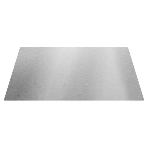 Stänkskydd i rostfritt stål 76x76 cm silver