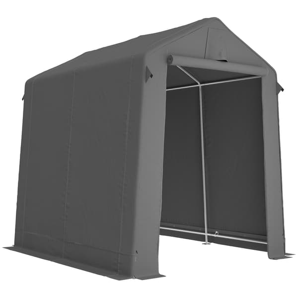 Garage telt 230x190x220 cm Mørkegrå Polyester
