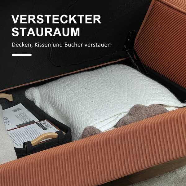 Soffa, 117x63x79 cm, Orange