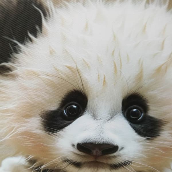 Seinätaide 40x50x2,2 cm Vauva Panda
