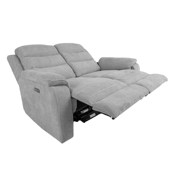 Fåtöljsoffa MIMI 153x93x102 cm Ljusgrå Tyg