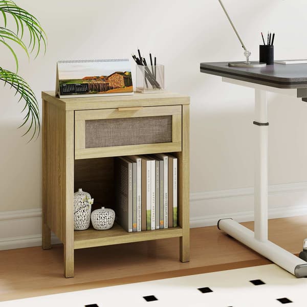 Sengeborde sæt med 2 stk. 50x38x64,5 cm eg