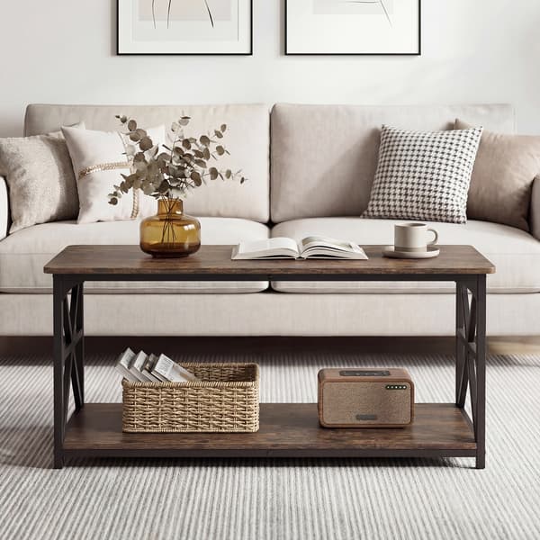 Sofabord 109x50x48 cm rustik brun