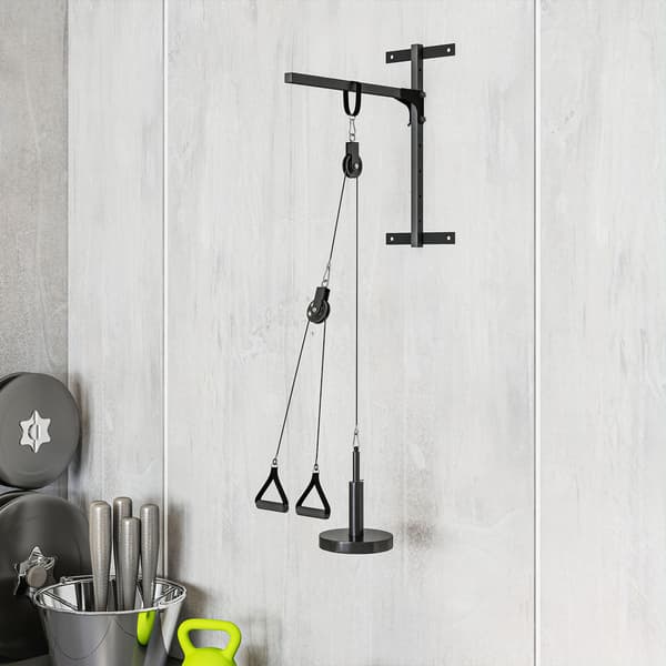 Lat Pulldown -kuntolaite, 40x4 cm, musta, teräs