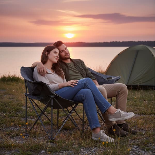 Campingbänk Fällbar 2-personers Förvaring, Kodustaar