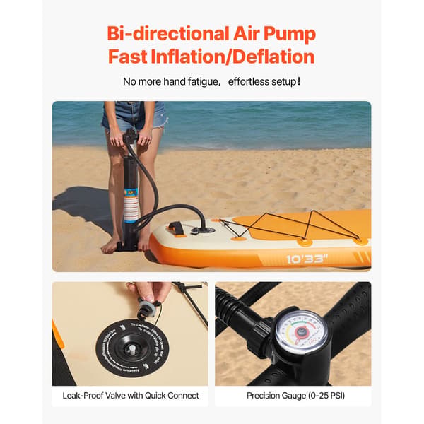 Uppblåsbar Paddle Board, 305x84x15 cm