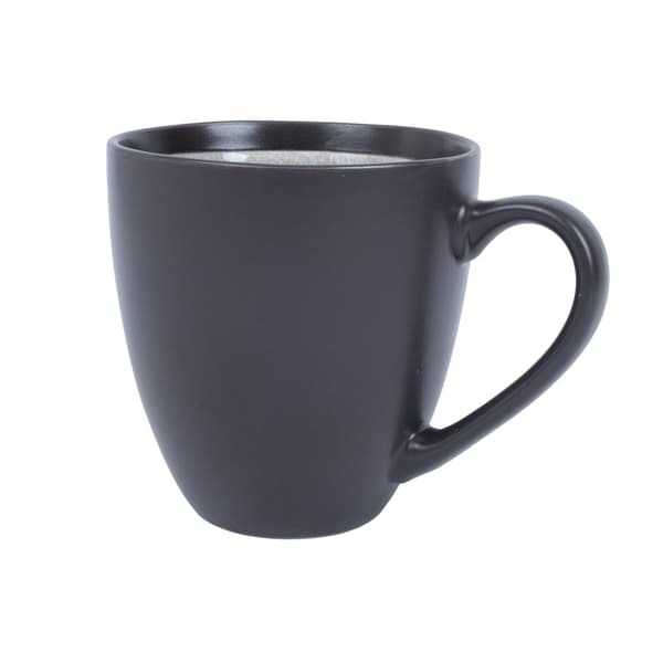 Muki 400 ml musta harmaa keramiikka