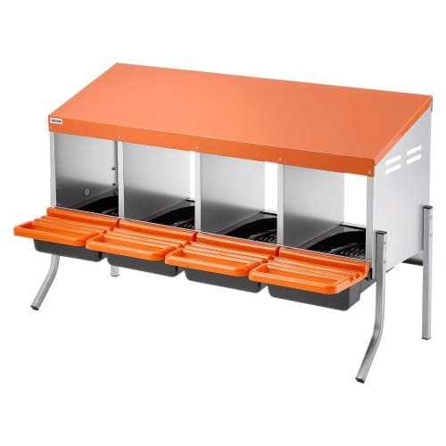 Hönsrede, 106x52.5x67.5 cm, Orange, Galvaniserat stål