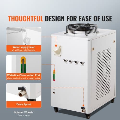 Industriel vandkøler, CW6000, 15L, kølesystem, metal