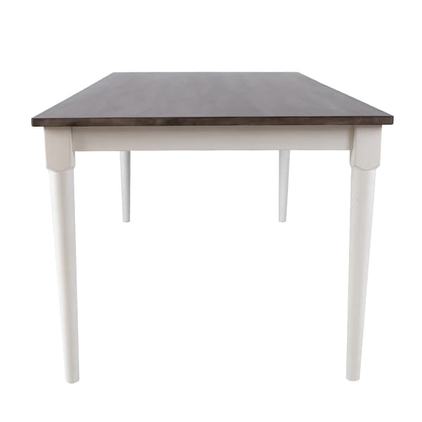 Matbord JANELLE 183x91x75 cm Grå Vit