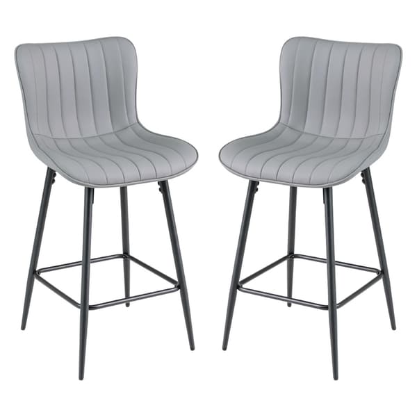 Baarijakkarat 2 kpl 51x47x94 cm harmaa/musta