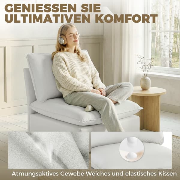 Accentstol 74x85x78 cm Grå Kunstlæder