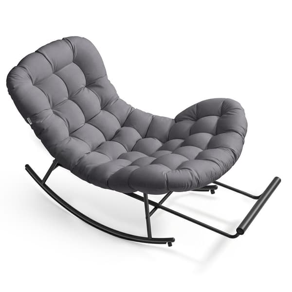 Gungstol 118x85x85 cm Grå Stål