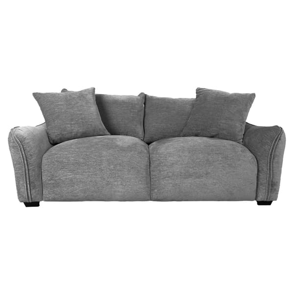 Soffa DIVI 200x96x83 cm grå tyg