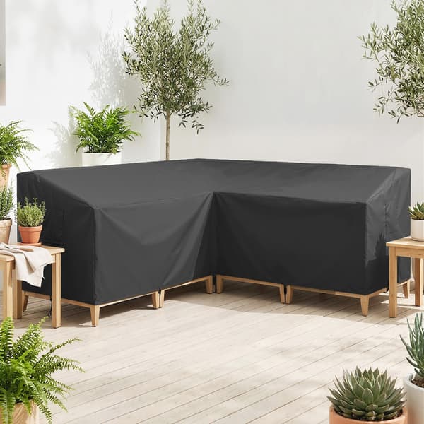 Möbelskydd 216x216x78 cm Svart Polyester