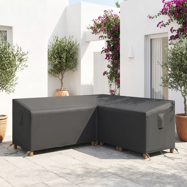 Möbelskydd 216x216x78 cm Svart Polyester