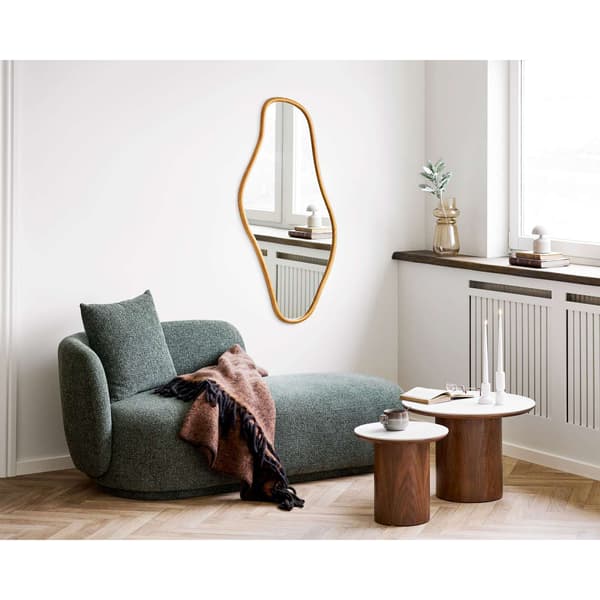 Soffbord 60x60x42 cm Vit Brun