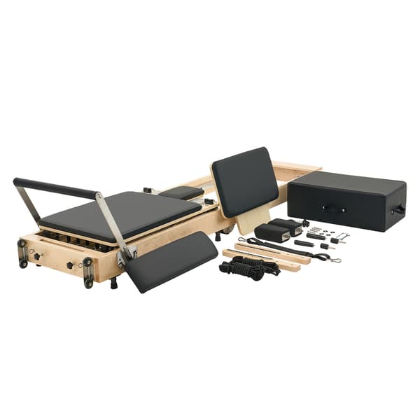 Pilates Reformer, 238x68x57 cm, Trä, Fällbar
