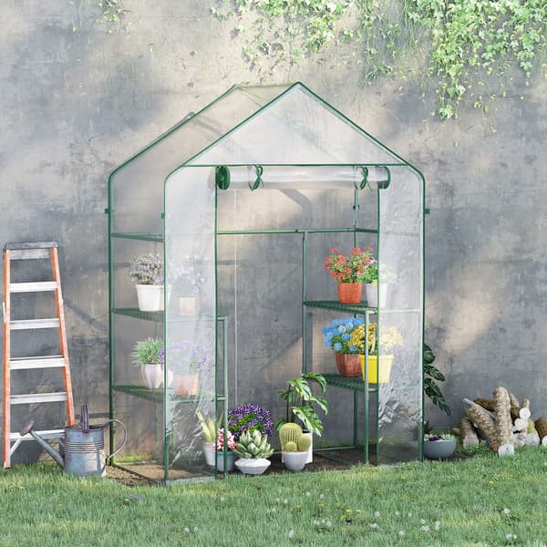 Drivhus, 142x73x195 cm, Transparent