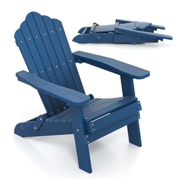 Sammenklappelig Adirondack-stol, 88x77x95 cm, Marineblå , Star