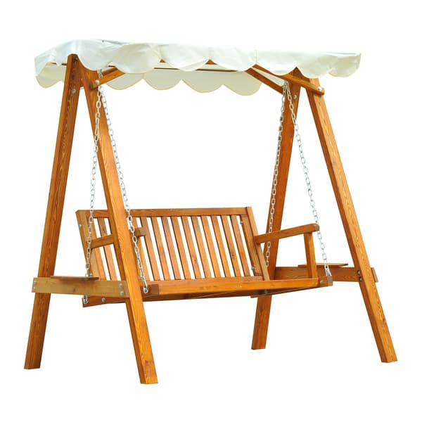 Trädgårdsgunga, 162x130x185 cm, Beige