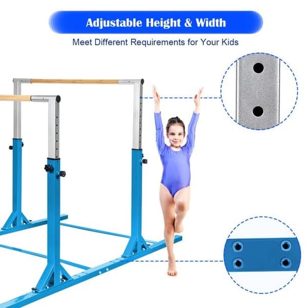Gymnastiktræning Parallel Bars, 99x52x55 cm, Lilla , Star