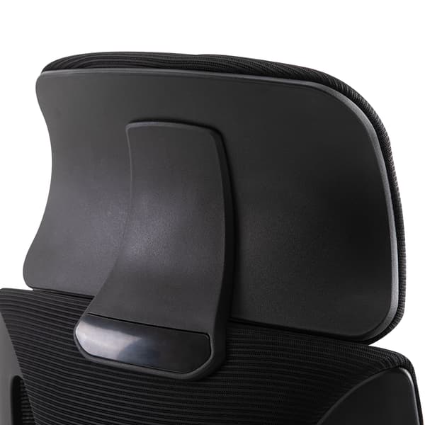 Kontorstol, 64x55x116-126 cm, Sort