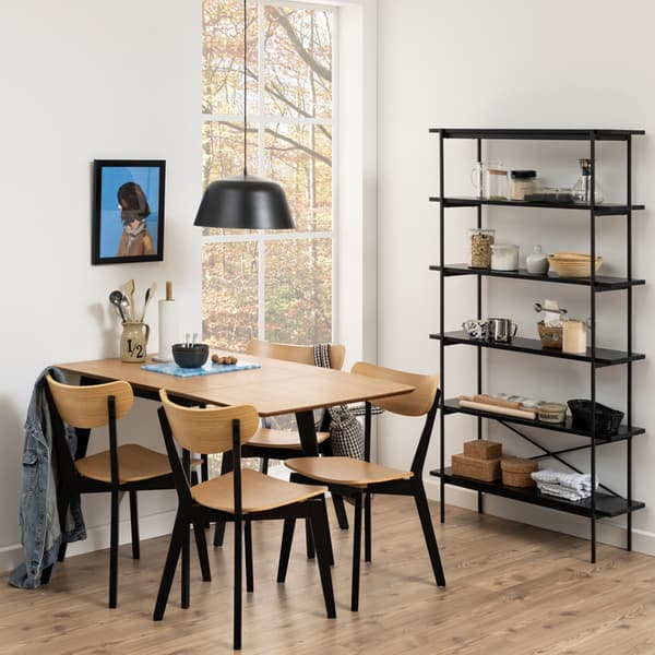 Matbord 80/120x80x76 cm Ek Förlängningsbart