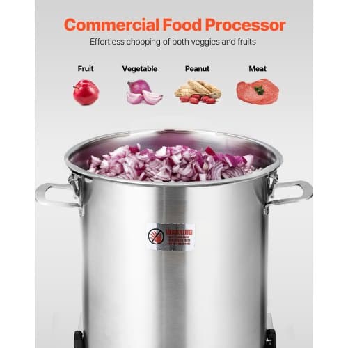 Foodprocessor, 42,5x37,3x71 cm, rustfrit stål