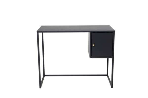 Skrivebord 95x45x50 cm Sort Stål