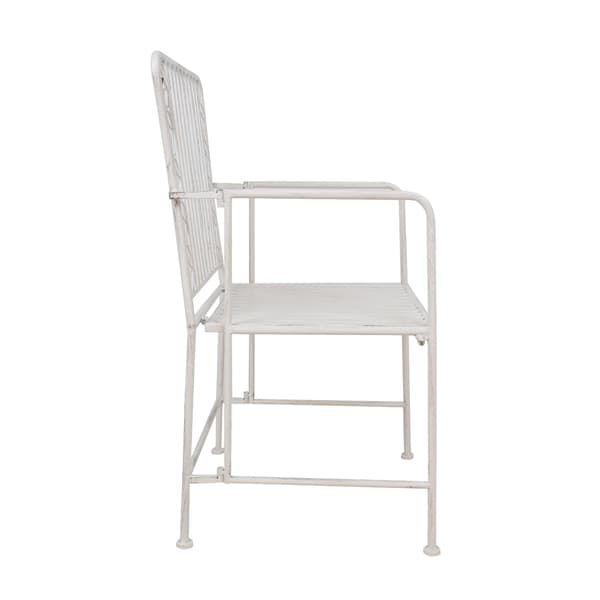 Stol JASMINE 54x53x92 cm vit metall