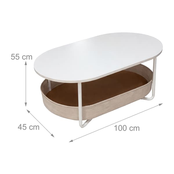 Soffbord, Ovalt, Beige, Kodustaar