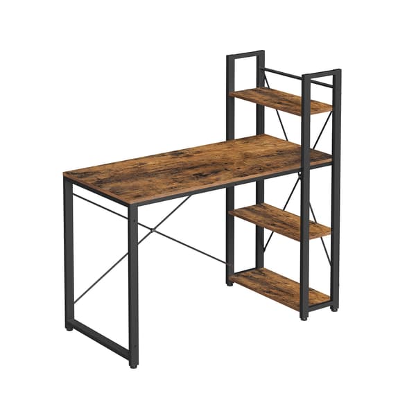 Skrivebord, brun/svart Home