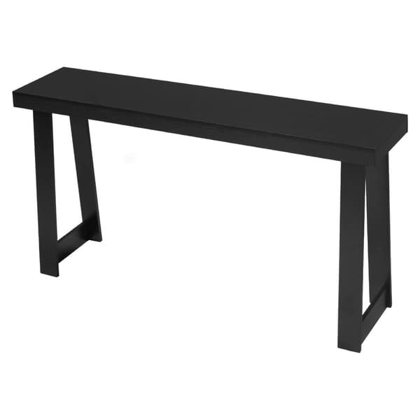 Konsolbord, 140x30,5x81 cm, Sort, Træ