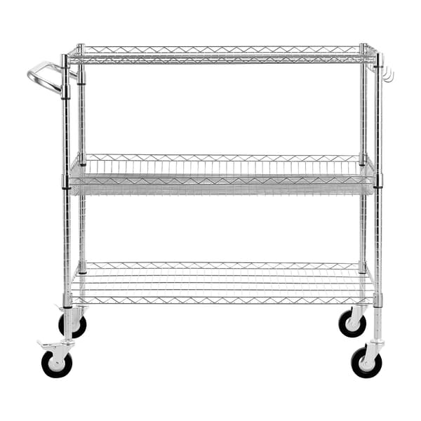 Utilityvagn 102x63x104 cm Silver Stål