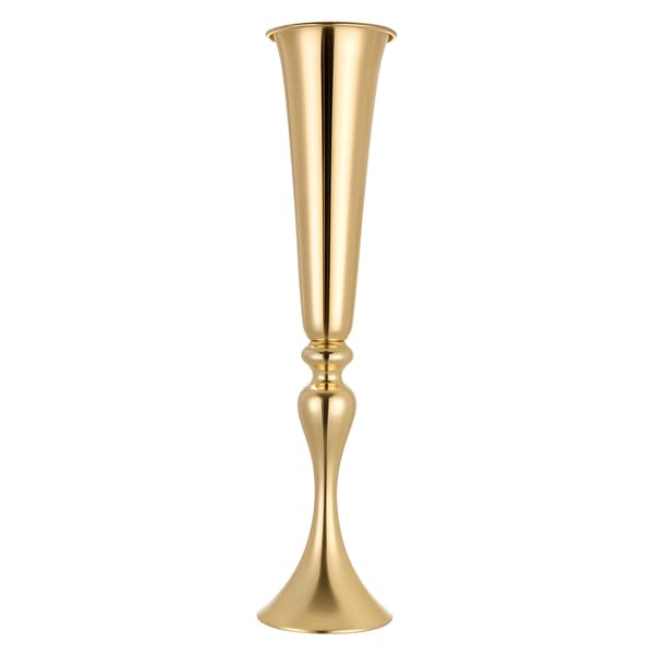 Blomvas 55x13 cm Guld Stål