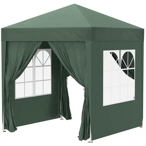 Pop-up pavillon, 200x200x240 cm, grøn