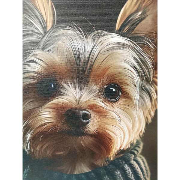Väggkonst 50x50x2,2 cm Liten Hund