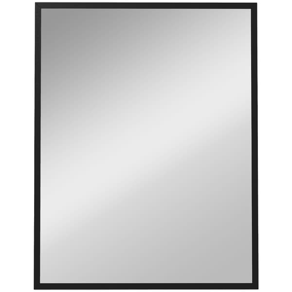 Väggspegel 70x90 cm svart