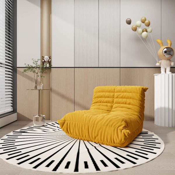 Rund sidobord, Modig, guldvit