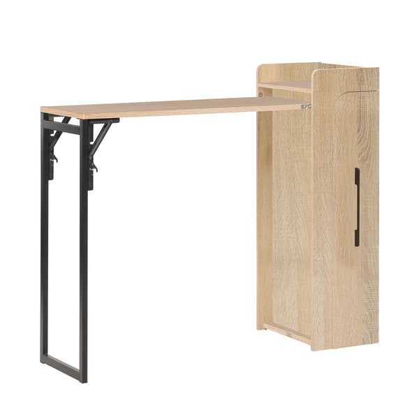 Barbord 122x44,5x108 cm Sort Foldbart