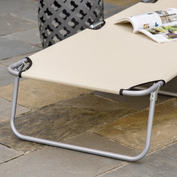 Solstol, 187x58x36 cm, Beige