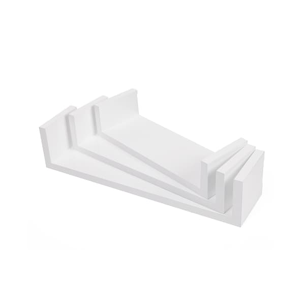 Seinähyllysetti, 40x10x9 cm, valkoinen