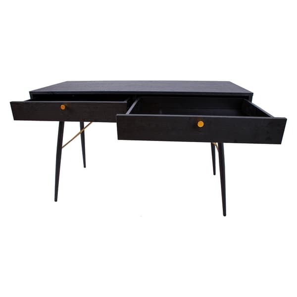 Skrivebord LUXEMBOURG 120x48x75 cm Sort